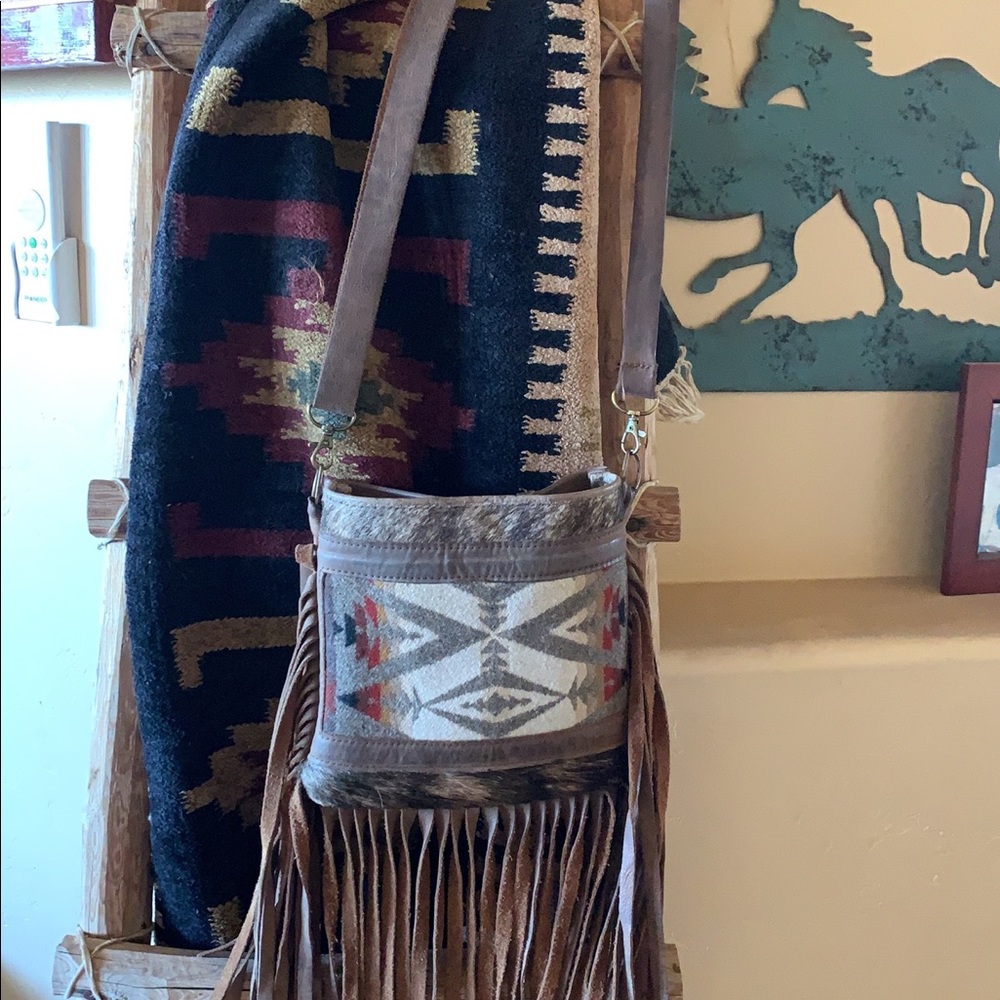 Pendleton fringe purse